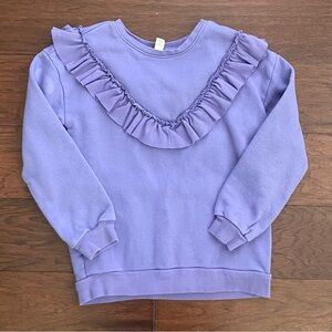Tea Collection ruffle sweatshirt - size 8